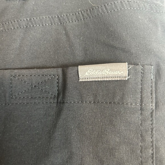 Eddie Bauer Men Convertible Tech Pant Black Sz 36x32 Zip Off Legs Outdoor Hiking - Picture 6 of 13